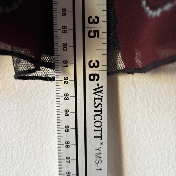 NWOT Free People Tough Love Goth Fit & Flare Dress in Black and Burgundy - Picture 4 of 14